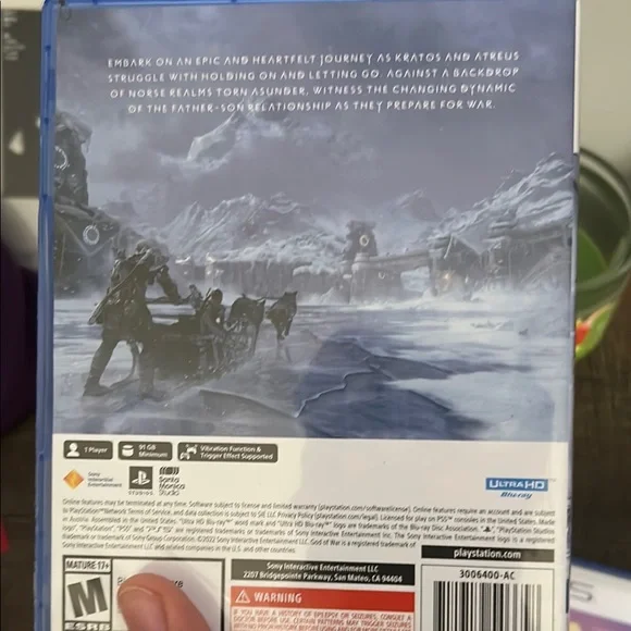 Bundle of 4 ps5 games that include GOW Ragnaron 2k23 and Call of Duty MW3